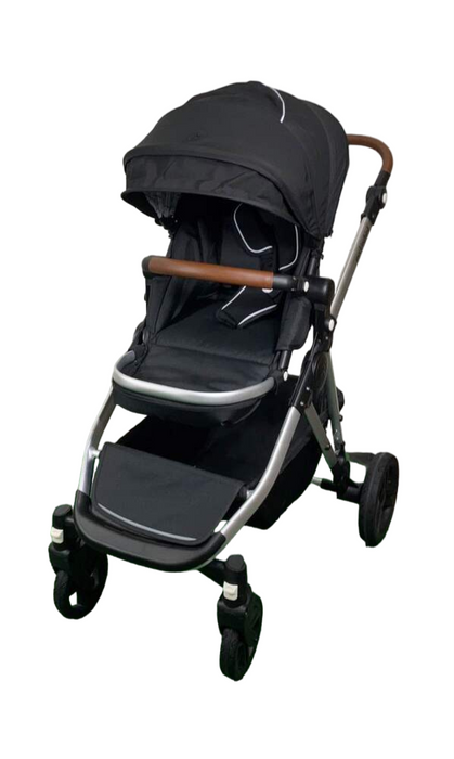 Shop Mockingbird Single to Double 2.0 Stroller, Silver with Penny Leather, Windowpane, Black, 2024 at GoodBuy Gear
