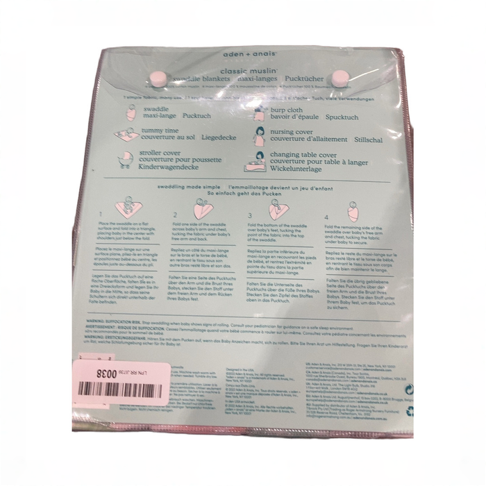 Shop Aden + Anais Cotton Muslin Swaddles Pack of 4, Tropicalia at GoodBuy Gear