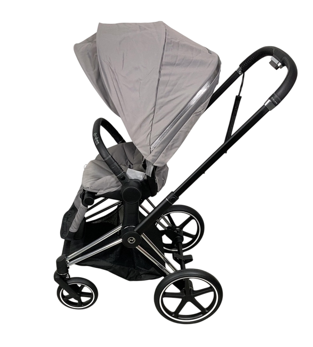 Shop Cybex PRIAM Stroller, 2019, Manhattan Grey, Chrome With Black Details at GoodBuy Gear