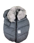 Shop 7 A.M. Enfant Tundra Car Seat Cocoon, Heather Grey Dark/Arctic Faux Fur at GoodBuy Gear