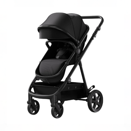 Shop Mompush Meteor 2 Stroller, 2025, Black, Black Frame at GoodBuy Gear