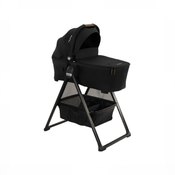 Shop Nuna SWIV & TRIV Series Bassinet + Stand, Caviar at GoodBuy Gear