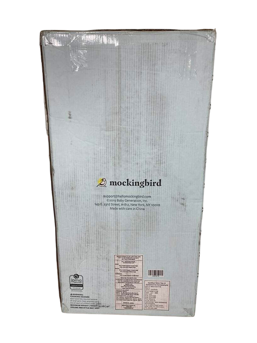 Shop Mockingbird 2nd Seat Kit with Extendable Canopy, Sea, Silver With Penny Leather, Watercolor Drops at GoodBuy Gear