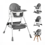 Shop HARPPA 4-in-1 Convertible High Chair, Gray at GoodBuy Gear