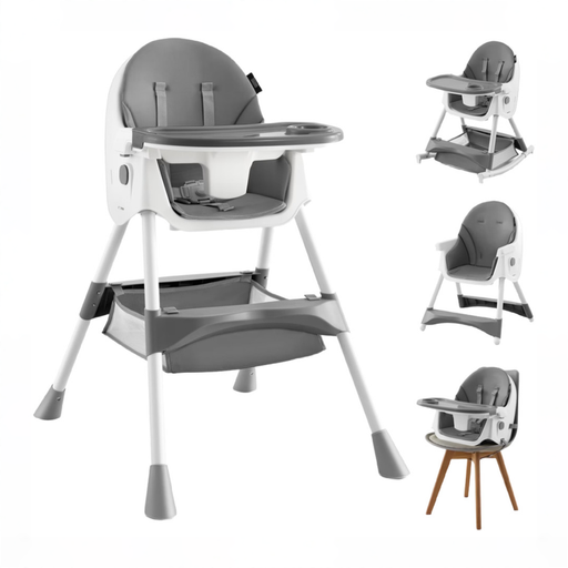 Shop HARPPA 4-in-1 Convertible High Chair, Gray at GoodBuy Gear