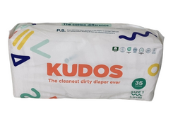 Shop Kudos Diapers, White, Size 1, 210 at GoodBuy Gear