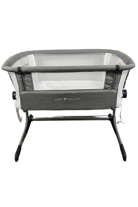 Shop Baby Delight Beside Me Dreamer Bassinet & Bedside Sleeper, Charcoal Tweed at GoodBuy Gear