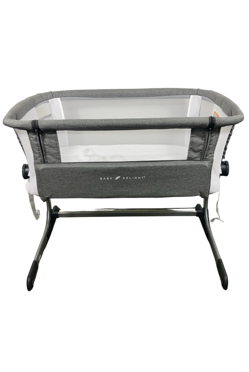 Shop Baby Delight Beside Me Dreamer Bassinet & Bedside Sleeper, Charcoal Tweed at GoodBuy Gear