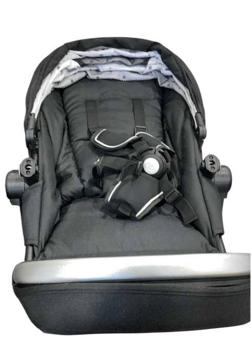 Shop Mockingbird Single to Double 2.0 Stroller, 2025, Black, Silver With Black Leather, Watercolor Drops at GoodBuy Gear
