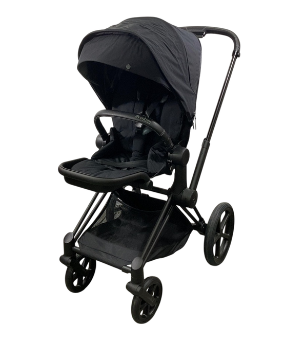 Shop Cybex Priam4 Stroller, 2023, Deep Black, Matt Black at GoodBuy Gear
