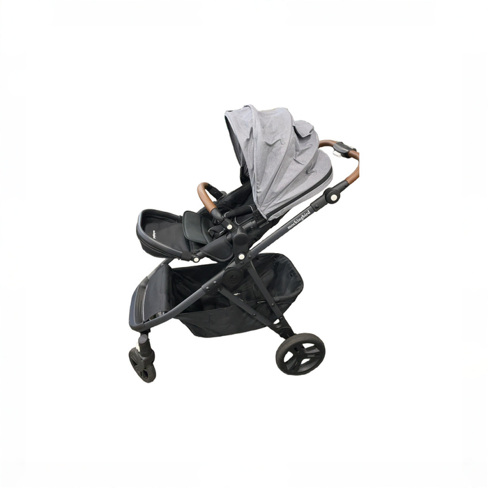 Shop Mockingbird Single to Double 3.0 Stroller, 2025, Charcoal with Penny Leather, Heather Grey at GoodBuy Gear