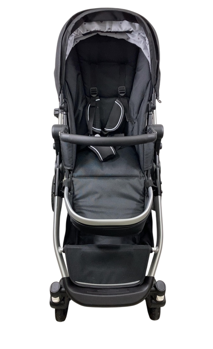 Shop Mockingbird Single to Double 2.0 Stroller, 2024, Black, Silver With Black Leather, Watercolor Drops at GoodBuy Gear