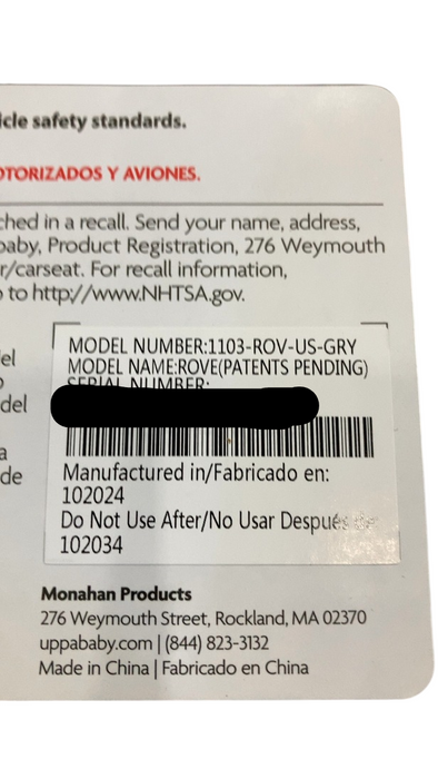 Shop UPPAbaby Rove Convertible Car Seat, 2024, Greyson (Grey Mélange) at GoodBuy Gear