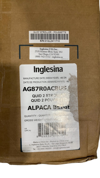 Shop Inglesina Quid 2 Stroller, 2024, Alpaca Beige at GoodBuy Gear