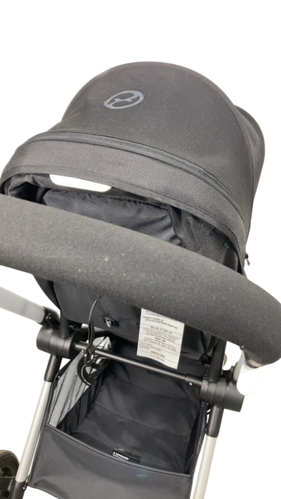 Shop Cybex Eos Stroller, 2024, Moon Black, Silver at GoodBuy Gear