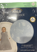Shop Halo Cotton Sleepsack, S, Blue Woodland Etch at GoodBuy Gear