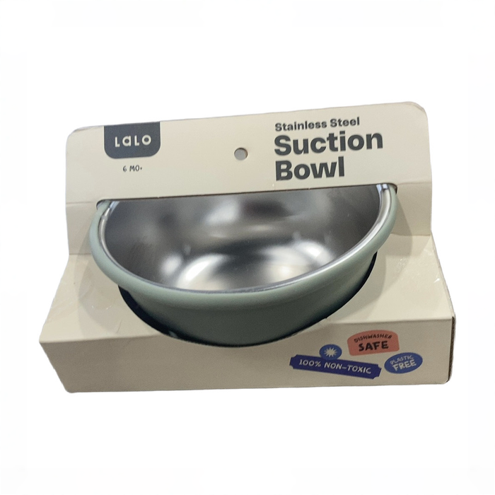 Shop DRAFT - Lalo Stainless Suction Bowl, Mint Green at GoodBuy Gear