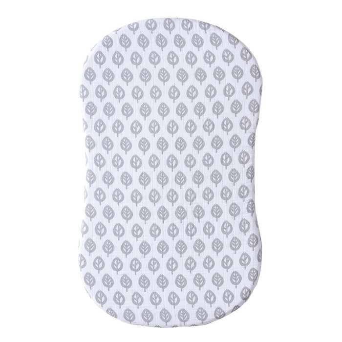 Shop Halo BassiNest Sleeper Fitted Sheet, Grey Leaf at GoodBuy Gear