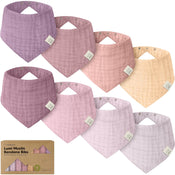 Shop KeaBabies Lumi Muslin Bandana Bibs, Lavender at GoodBuy Gear