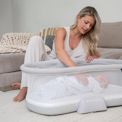 Shop Halo Bassinest Soothing Swivel Sleeper 3.0 Bassinet, Grey at GoodBuy Gear