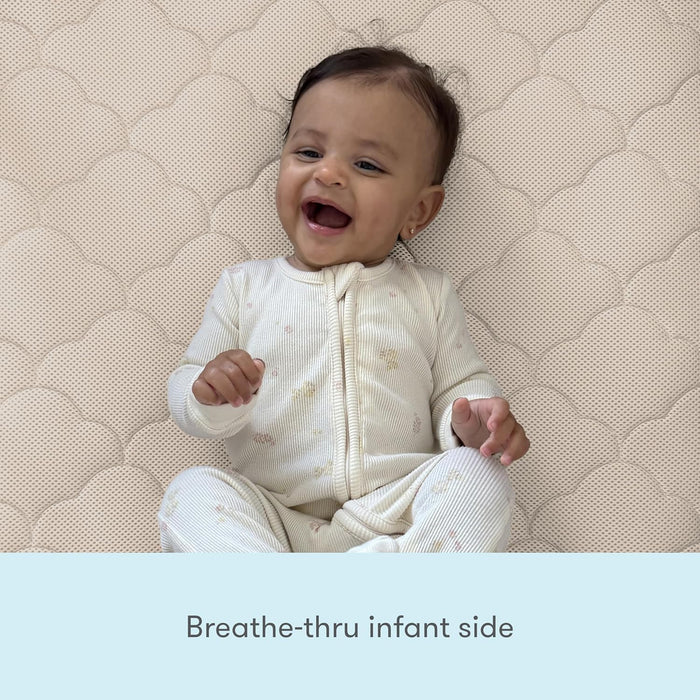 Shop Newton Waterproof Crib And Toddler Mattress, Sandstone at GoodBuy Gear