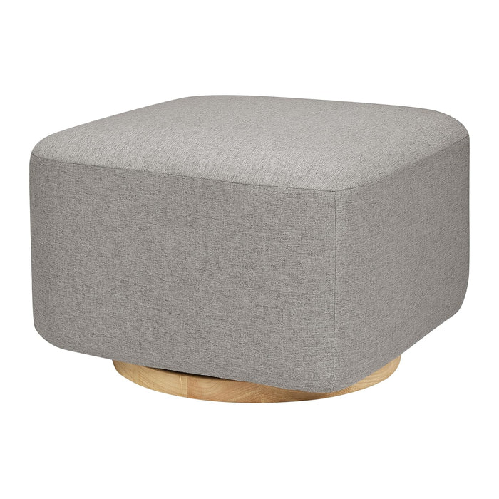 Shop Babyletto Kiwi Gliding Ottoman, Performance Grey Eco-Weave with Light Wood Base at GoodBuy Gear
