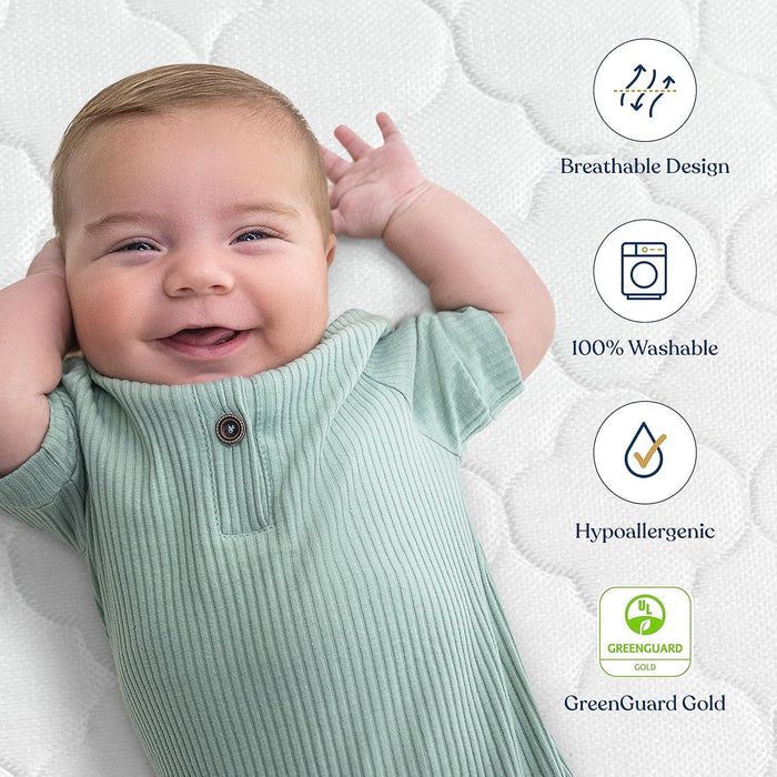 Shop Halo Essential Crib & Toddler Mattress, Breathable at GoodBuy Gear