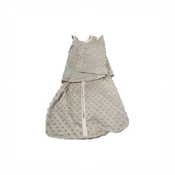 Shop Halo Sleepsack Swaddle Plushy Dot Velboa, Fawn Grey, Small at GoodBuy Gear