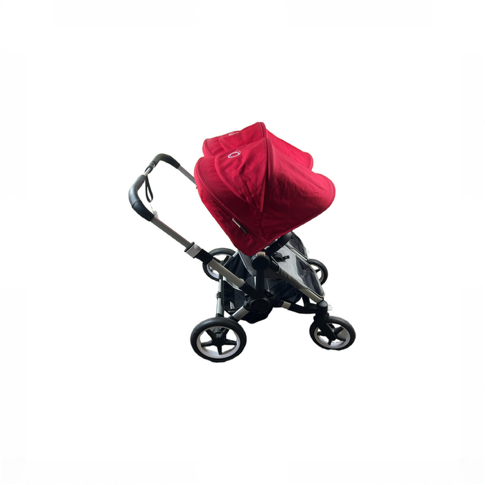 Shop Bugaboo Donkey 3 Duo Stroller, Aluminium, Grey Melange, red, unknown at GoodBuy Gear