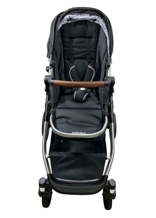 Shop Mockingbird Single to Double 2.0 Stroller, 2025, Black, Silver With Penny Leather, Watercolor Drops at GoodBuy Gear