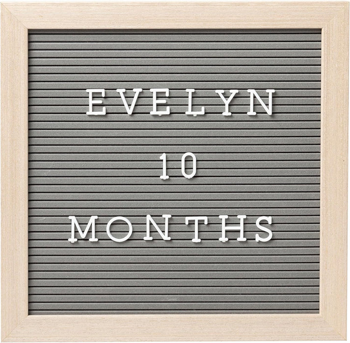 Pearhead Letterboard Set, Wood/Gray Felt