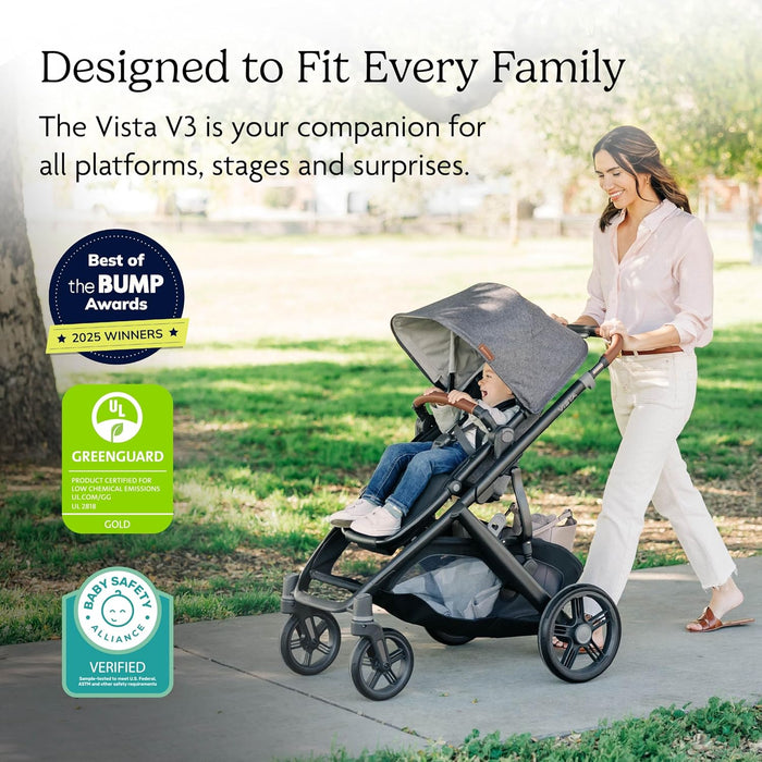 UPPAbaby Vista V3 Stroller, 2025, Evelyn (Meadow Green)