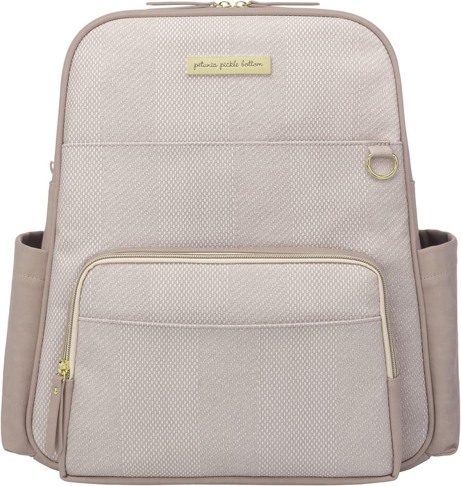 Petunia Pickle Bottom Sync Backpack, Grey Matte Cable Stitch