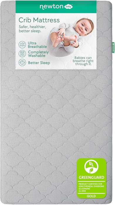 Newton Waterproof Crib And Toddler Mattress, Grey