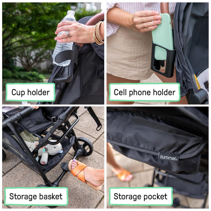 Summer by Ingenuity 3D Quick Close CS+ Stroller, Gray, unknown