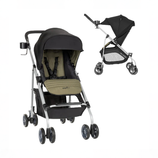 Shop Evenflo Reversi Lightweight Reversible Stroller, 2025, Leonis Green at GoodBuy Gear