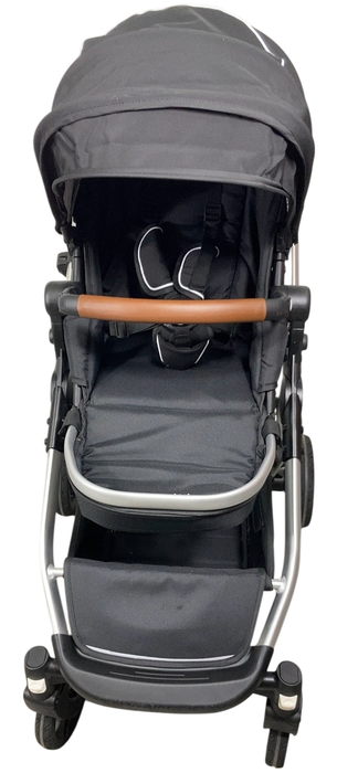 Shop Mockingbird Single to Double 2.0 Stroller, 2024, Black, Silver With Penny Leather, Watercolor Drops at GoodBuy Gear