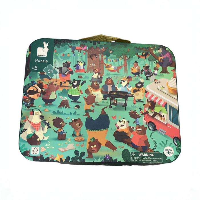 Shop DRAFT - Janod 54 Piece Jigsaw Puzzle, Family Bears at GoodBuy Gear
