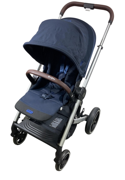 Shop Cybex Balios S Lux Stroller, 2023, Ocean Blue, Silver at GoodBuy Gear