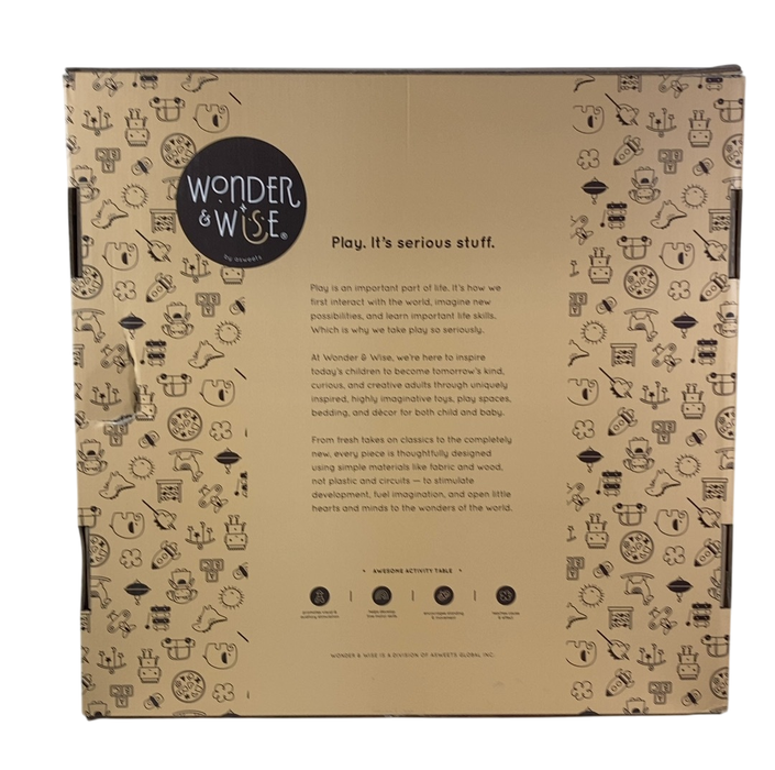 Shop Wonder and Wise Awesome Activity Table, White/Natural at GoodBuy Gear