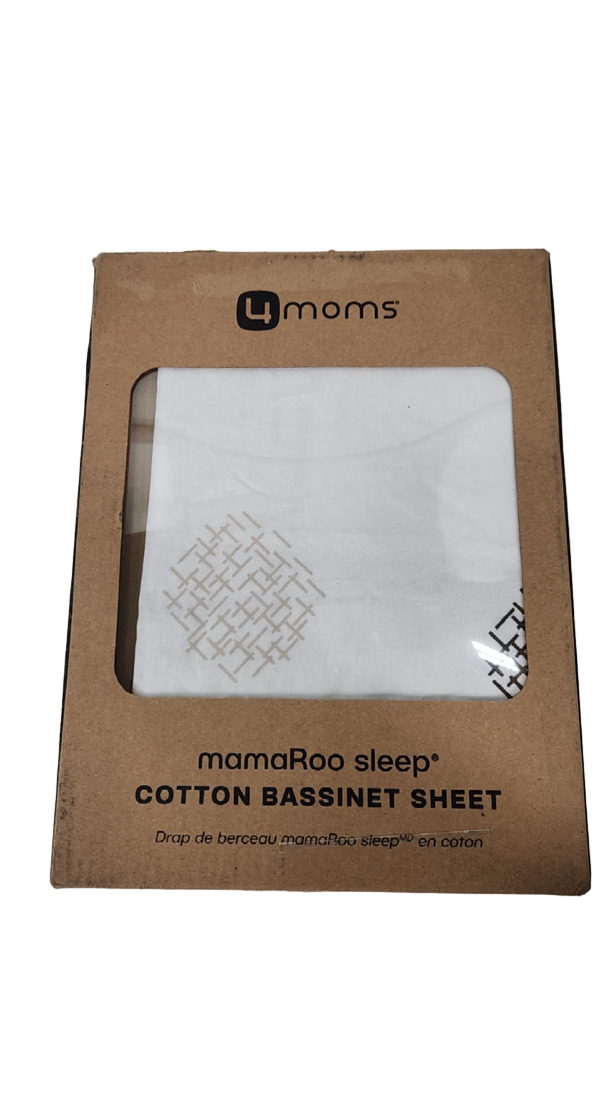 4moms Breeze Bassinet Sheet, Grey Crosshatch, Single