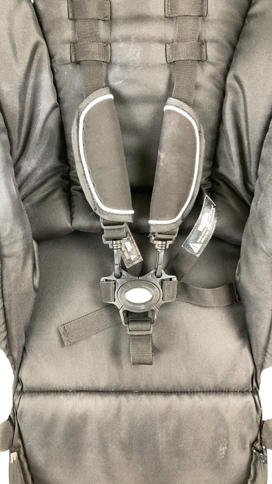 Shop Mockingbird 2nd Seat Kit with Extendable Canopy, Sea, Silver With Penny Leather, Windowpane at GoodBuy Gear