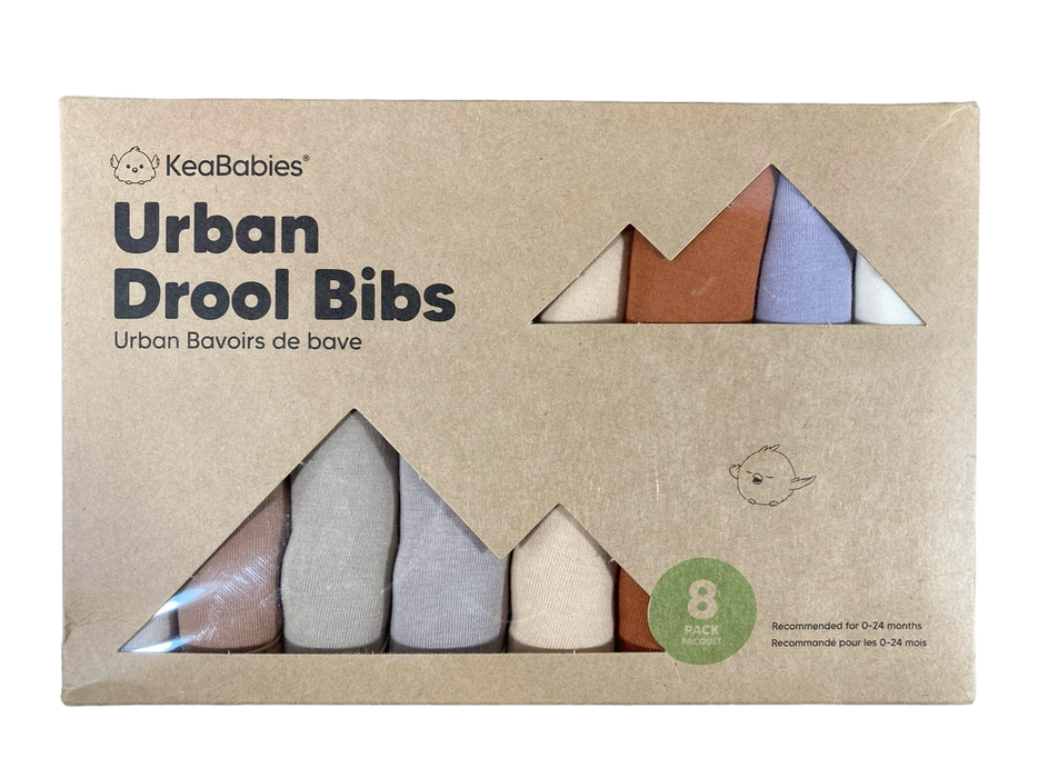 Shop KeaBabies Drool Bibs, Terracotta, Urban at GoodBuy Gear
