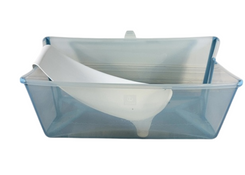 Shop Stokke Flexi Bath Bundle Pack, Regular, Transparent Ocean Blue at GoodBuy Gear