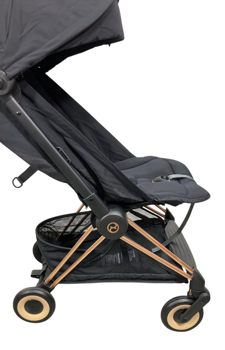 Shop Cybex Coya Stroller, 2023, Rose Gold, Sepia Black at GoodBuy Gear