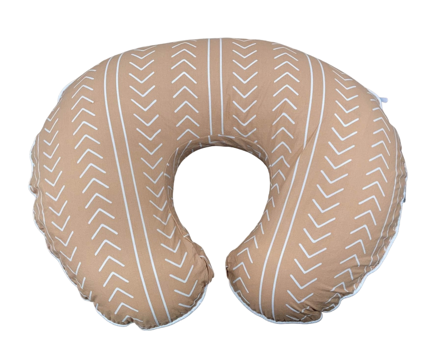 Shop Boppy Organic Nursing and Infant Support Pillow, Camel Stitched Stripe at GoodBuy Gear