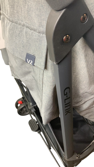 Shop UPPAbaby G-Link V2 Double Stroller, 2022, Greyson (Charcoal Melange) at GoodBuy Gear