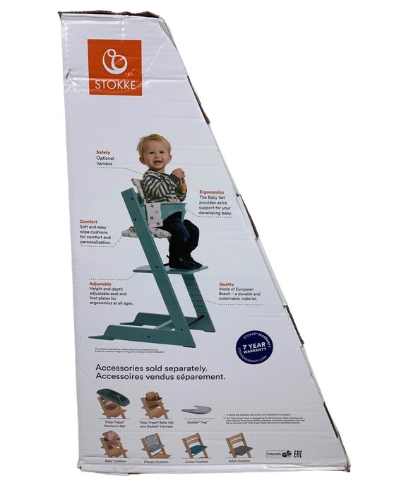 secondhand Stokke Tripp Trapp Complete High Chair, Natural, Icon Grey