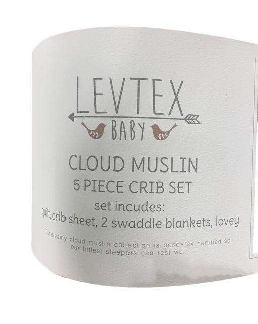 secondhand Levtex Baby Cloud Muslin 5 Piece Bedding Set