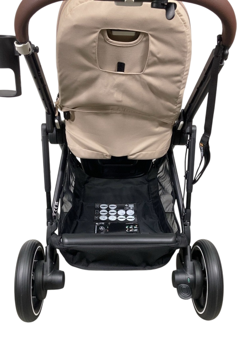 Shop Cybex e-Gazelle S Stroller, 2024, Almond Beige, Black at GoodBuy Gear